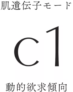 肌遺伝子モード c1 動的欲求傾向
