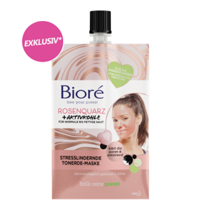 Rosenquarz + Aktivkohle Stresslindernde Tonerde-Maske
