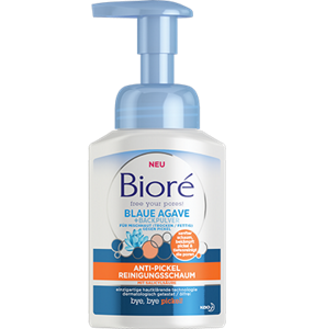 Bioré Anti-pickel Reinigungsschaum Mit Blauer Agave + Backpulver