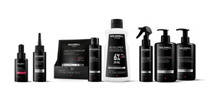 Different Goldwell System products in front of bright background