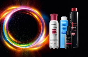 Four goldwell hair dye products: colorance, topchic, elumen and system