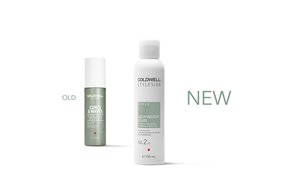 a package of goldwell stylesign softwaver and lightweight fluid on a white background