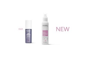 a package of goldwell stylesign sleek perfection and smoothing serum spray on a white background