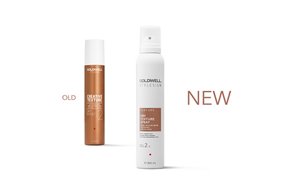 a package of goldwell stylesign dry boost and dry texture spray on a white background