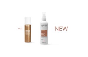a package of goldwell stylesign texturizer and sea salt spray on a white background