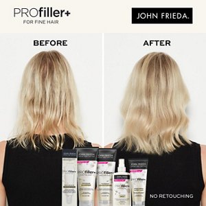 profiller+ john frieda fine thinning hair before & after