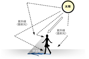 只要阻擋直射的陽光就好了嗎？