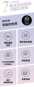 7以UV饰底乳 解决日间肌肤  问题与烦恼