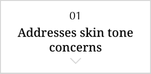 Addresses skin tone concerns