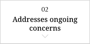 Addresses ongoing concerns
