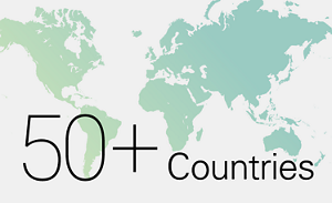 50+ Countries