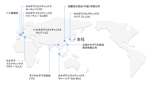 画像：海外拠点 地図