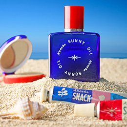 画像：1960年頃のサマー化粧品（現品）