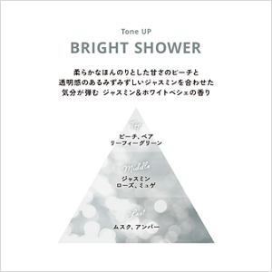 柔らかなほんのりとした甘さのピーチと透明感のあるみずみずしいジャスミンを合わせた気分が弾む ジャスミン＆ホワイトペシェの香り