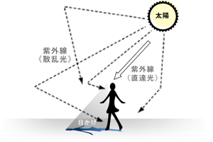 直射日光だけ防げればいいの？ 解説イラスト