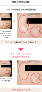 皮脂テカりに強い