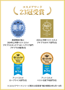 コスメアワード23冠受賞