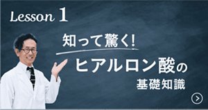 Lesson 1　知って驚く!ヒアルロン酸の基礎知識