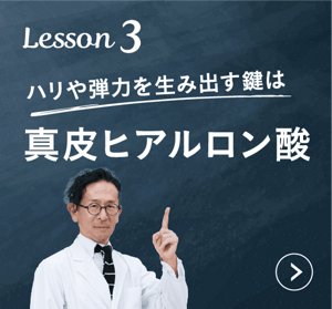 Lesson 3　ハリや弾力を生み出す鍵は真皮ヒアルロン酸