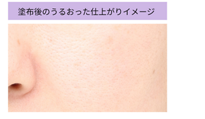 塗布後のうるおった仕上がりイメージ