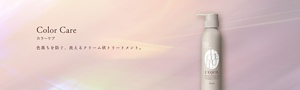 Color Care　マスカラタイプのヘアコンシーラーと 色落ちを防ぐ洗えるクリーム状トリートメント。