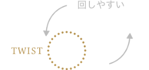 回しやすいデザイン