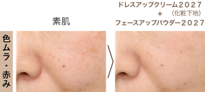 色ムラ・赤み ドレスアップクリーム２０２７ ＋ フェースアップパウダー２０２７