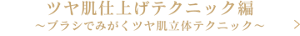 ツヤ肌仕上げテクニック編 ～ブラシでみがくツヤ肌立体テクニック～