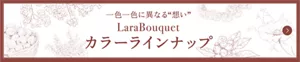一色一色に異なる”想い” LARA Bouque カラーラインナップ