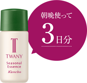 朝晩使って3日分