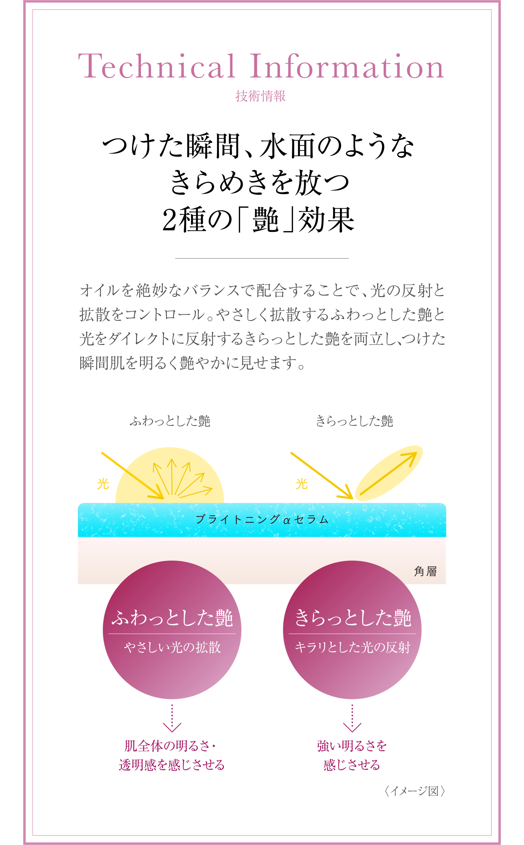 うるおい、透明感あふれる水面肌へ トワニー 新ブライトニングαセラ うるおい、透明感あふれる水面肌へ トワニー 新ブライトニングαセラ