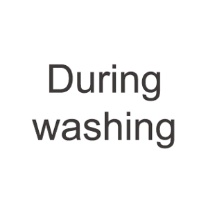 During washing