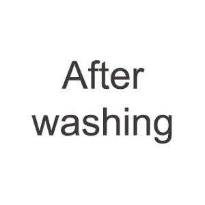After washing
