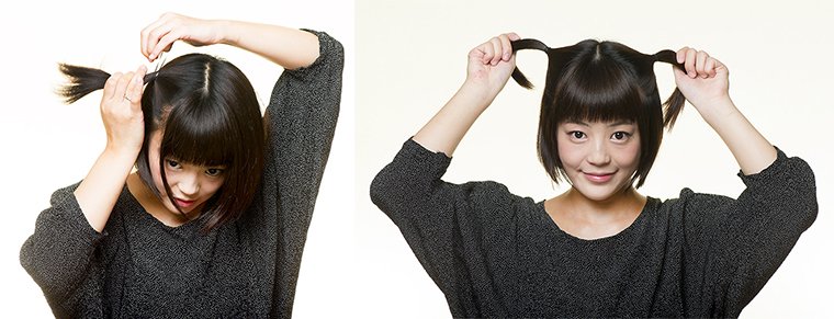 元タカラジェンヌ四方花林さんの簡単ヘアアレンジ ショートヘアのハーフアップ 美ビッドスマイル カネボウ化粧品 元タカラジェンヌ四方花林さんの簡単ヘアアレンジ ショートヘアのハーフアップ 美ビッドスマイル カネボウ化粧品