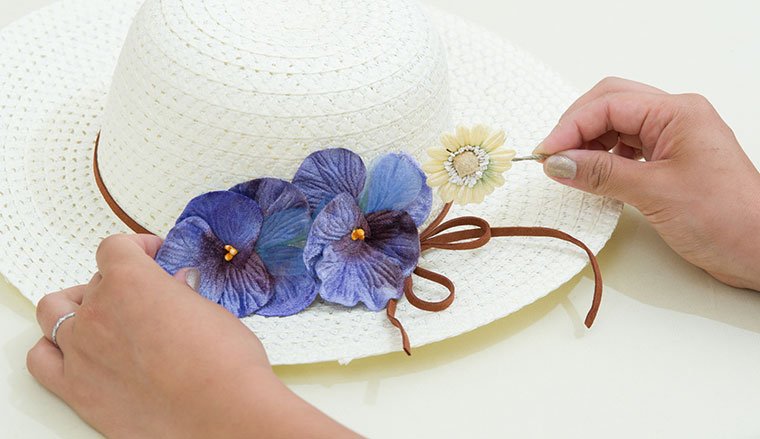 夏の小物を手作りで ２ 帽子アクセサリー 美ビッドスマイル カネボウ化粧品