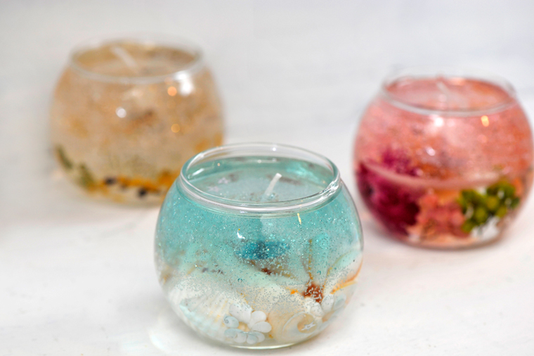 夏を彩る貝殻ジェルキャンドルの作り方 美ビッドスマイル カネボウ化粧品