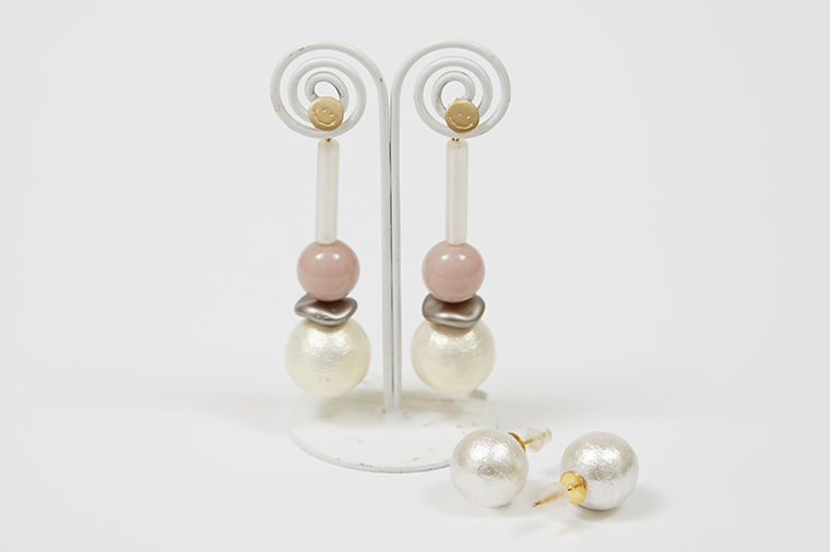 手作りコットンパールアクセサリー ピアスやイヤリングの作り方 美ビッドスマイル カネボウ化粧品