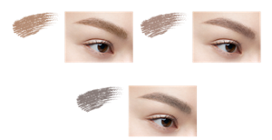 Refined & sophisticated beige BE-2 Breeze Beige Boosts the impression of the eye area BR-8 Ash Brown Enhances the clarity of the eyes GY-3 Ice Greige Finished image