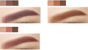 EX-9 Purple Brown EX-10 Orange Brown EX-11 Pink Apricot