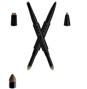 Square core pencil Square core pencil enables flexible application, even on the end of eyebrows Fine core pencil Fine core pencil that draws delicate lines in detail. Powder tip Powder tip that naturally blends