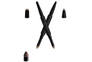 Square core pencil Square core pencil enables flexible application, even on the end of eyebrows Fine core pencil Fine core pencil that draws delicate lines in detail. Powder tip Powder tip that naturally blends