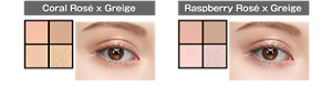 Coral Rosé x Greige OR-2 Coral Rosé Pop Raspberry Rosé x Greige PK-1 Raspberry Rosé Pop Finished image