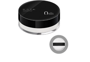 A soft puff that holds powder well