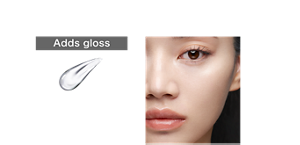 Adds gloss  CLEAR Lunar Gloss  Clear type that brightens shadows on the skin   Boost with translucent gloss on targeted areas after applying makeup