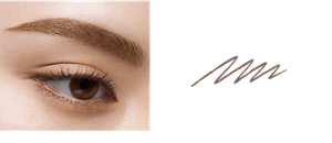 BR-1 明亮棕 妝效示意圖