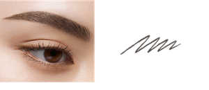 BR-5 亞麻深棕  妝效示意圖