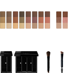 任選補充芯  全10款 既有色彩 亮片款式 任選眉彩餅盒 全2款 單色用 三色用 任選眉彩刷 全2款 附鼻影刷 附螺旋刷頭