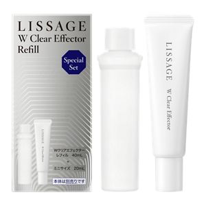 直送商品 LISSAGE W Clear Effector 40ml 本体&レフィルセット 【公式