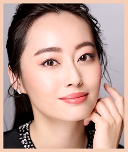 上品なピンクベージュ系仕上がりイメージ