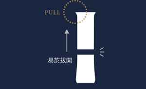 易於拔開的設計